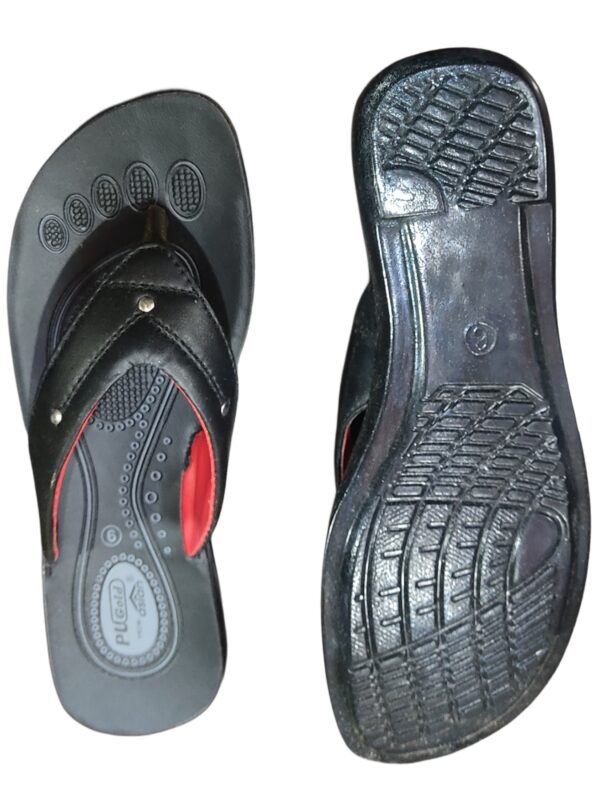 Asian v shape black sandal - Image 4