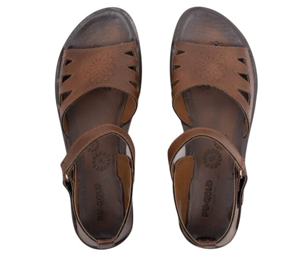 Asian belt sandal for women tan - Image 2