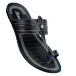 Paragon vertex kolhapuri black 6863 men sandal