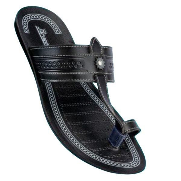 Paragon vertex kolhapuri black 6863 men sandal