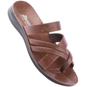 Paragon 6673 brown casual sandal for men