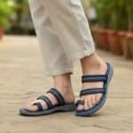 Paragon mascara Blue flat sandal for women(soft cushion)