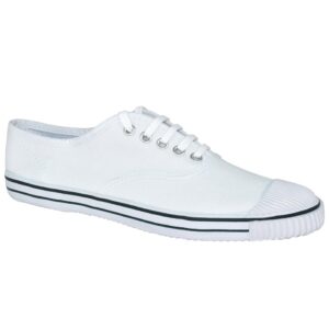 AJANTA kids lace - up white uniform shoes