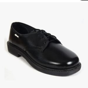 Ajanta lace up black school shoes for Adults boys