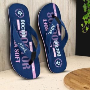 Lightweight Doctor soft women slippers blue