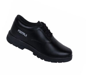Footplx Adult boy School Shoes – Comfortable & Durable Black Leather Snoes for Everyday Use