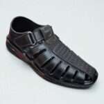 Paragon trendy covering black sandal for men