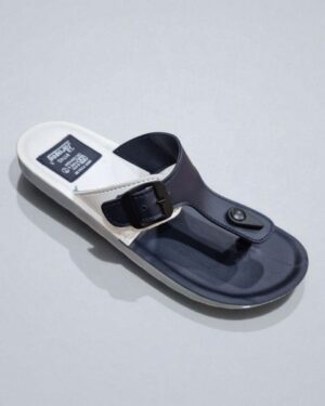 Buy paragon T shape black-white sandal for men