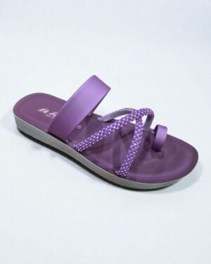 Vkc flat covering sandal for women purple