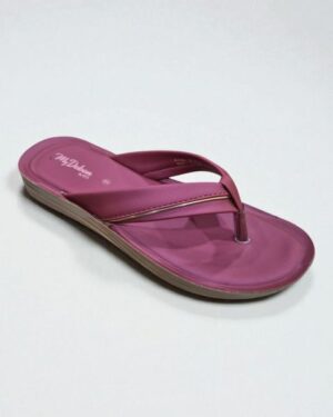 Vkc plum soft cushion v shape sandal for women