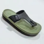 Paragon T shape men sandal olive- black