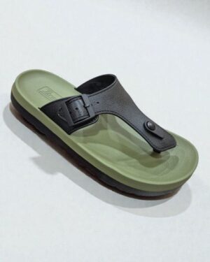 Paragon T shape men sandal olive- black