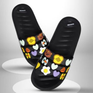 Women stylish flip-flop black