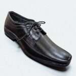 Pure geniune leather lace-up black formal shoes for men