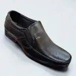 Pure genuine leather black formal shoes for men