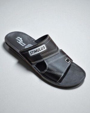 Stimulas men pu sandal Black