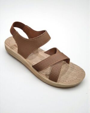 Stimulus belt sandal for women Tan