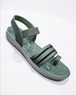 Vkc flat belt sandal for women sea green