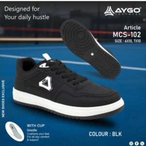 Aygo black sneakers for men