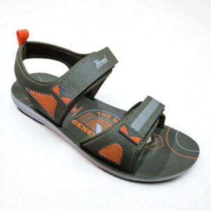 Paragon olive casual belt sandal for men