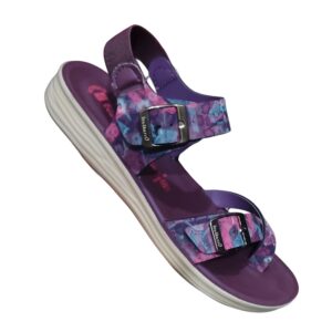 Walkaroo printed belt sandal for women