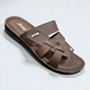 Paragon men casual pu sandal brown | Footplx
