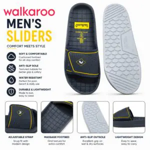 Walkaroo adjustable sliders for men