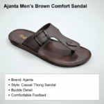 Ajanta men's brown comfortable sandal soft cushion