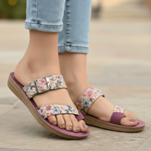Ajanta Flat Sandals for Women | Stylish Lightweight Casual Ladies Sandals