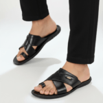 Ajanta casual black soft cushion sandal for men