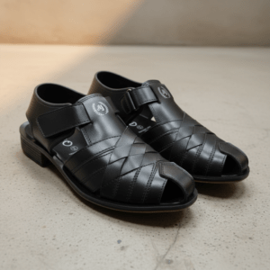 Ajanta Covering men black sandal