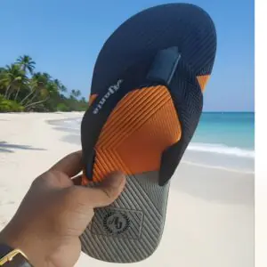 Ajanta ultra soft Blue-orange Fabrication men slippers