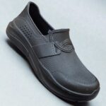Flite Men's PVC Shoes Black Slip-On Comfortable Walking Shoes