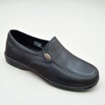 Flite Men's Black Formal Shoes | Slip-On PVC Office & Daily Wear