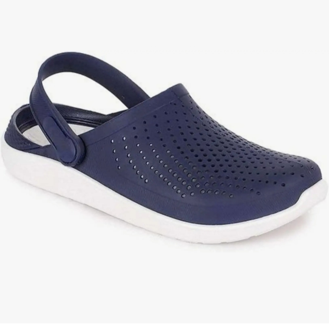 Unisex EVA Garden Clogs with Adjustable Back Strap | Lightweight Breathable Comfort Sandals | Navy Blue